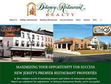 Tablet Screenshot of delaneyrestaurantrealty.com